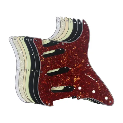 FLEOR USA 8 Loch Vintage Gitarre Schlagbrett SSS Scratch Platte & Schrauben für E-gitarre Teile