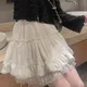 Weiße Spitze Minirock für Frauen Mädchen kawaii kurzen Rock für Sommer Fairy core Kleidung
