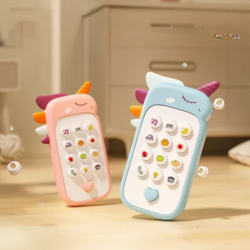 Baby Telefon Spielzeug Musik Sound Telefon Schlafs pielzeug mit Beißring Simulation Telefon Kinder