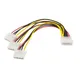 4 Pins Molex Stecker auf 3 Port Molex IDE Female Power Splitter Computer Adapter 4 Pins IDE Power