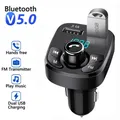 Auto Ladegerät FM Transmitter Bluetooth Audio Dual USB Auto MP3 Player autoradio