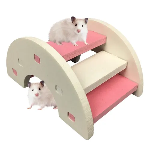 Hamster Leiter Regenbogen Brücke Haustier Spielzeug Kunststoff Brücke hängen Spielzeug Ratte