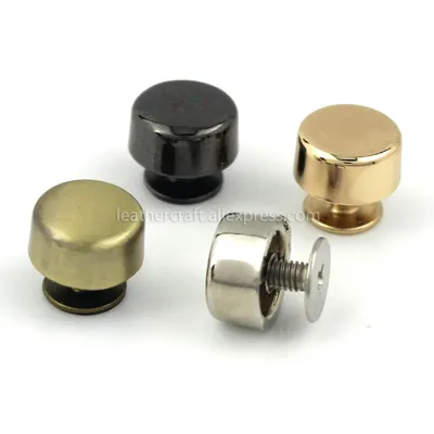 4 stücke Metall Schraube Zurück Nieten für Leder Studs Nagel Bekleidungs Leder Handwerk Gürtel