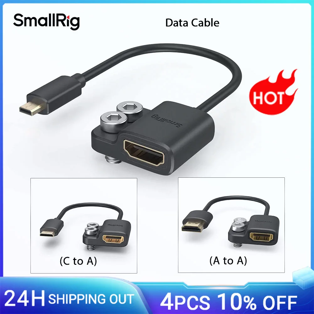 SmallRig Ultra Slim 4K-Adapterkabel A auf A/C auf A/D auf A für BMPCC 4K 6K für Sony A7SIII für Panasonic 3019/3020/3021 Image