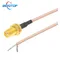 1 stücke Single End SMA Buchse auf PCB Solder Zopf RG316 Kabel für WIFI Wireless Router GPS GPRS Low Loss jack Stecker Draht Stecker