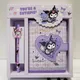 Sanrio Kawaii Hello kitty Y2k Cartoon Mymelodie Kuromi Cinna moroll neues Notizblock Tagebuch Set