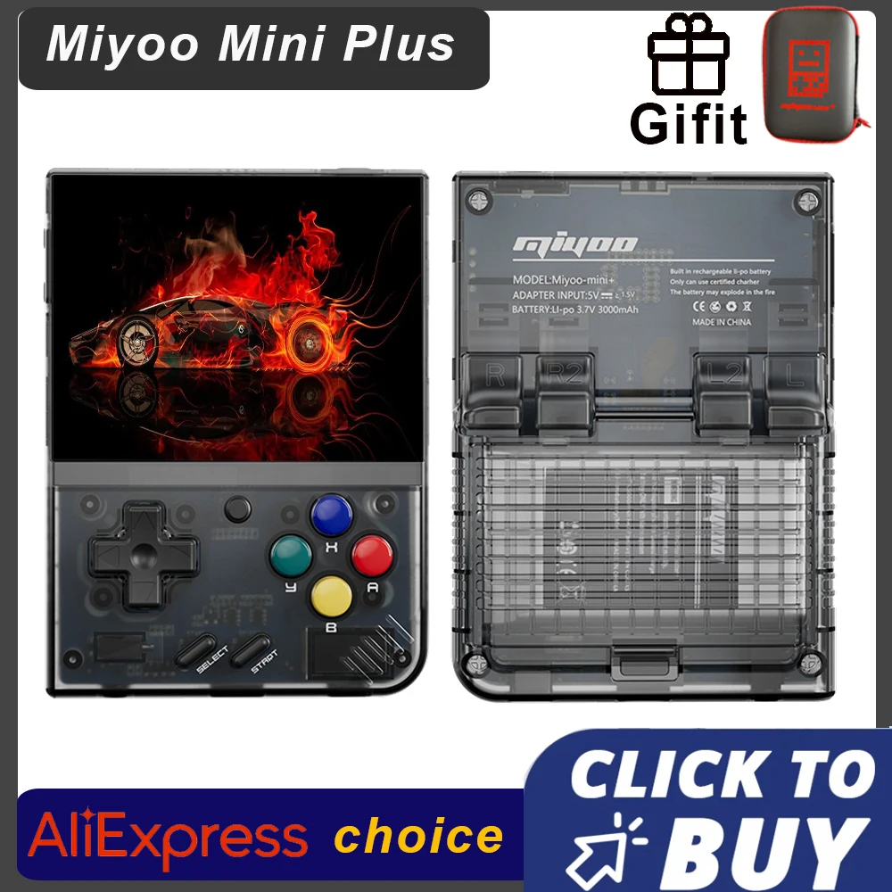 Miyoo mini plus tragbare Retro-Handheld-Spiele konsole 15,6-Zoll-ips HD-Bildschirm Kinder geschenk Linux-System klassischen Gaming-Emulator Image