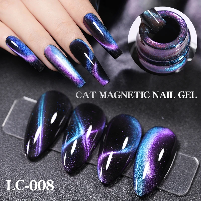LILYCUTE 7 ml 9D Katze Magnetische Gel Nagellack Schillernden Magnet Semi Permanent Soak Off UV LED Maniküre Für Nail art Gel Lack Image