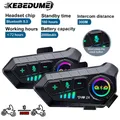 1/2pcs Bluetooth Motorrad Helm Intercom Headset wasserdichte Geräusch reduzierung 2 Fahrer