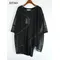 XITAO Unregelmäßige Sexy T Shirt Frauen Mode Dünne Weiß Schwarz Pullover Göttin Fan Casual Stil Lose Minderheit T Top DZL1184