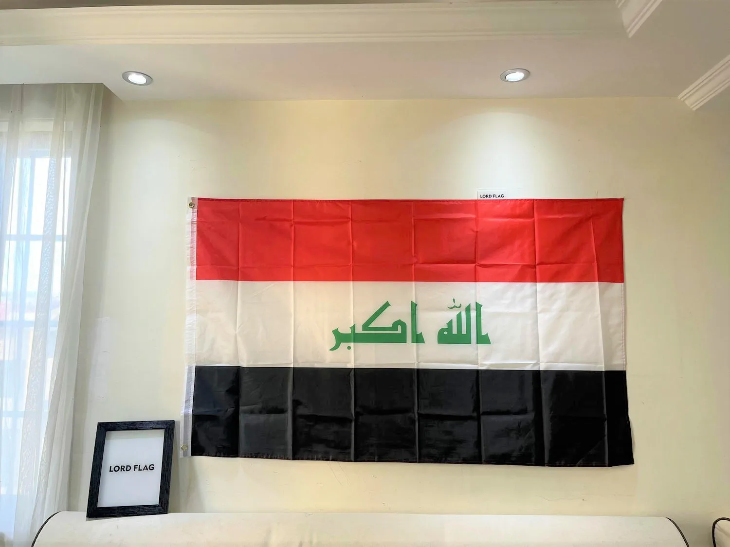 Freies verschiffen Irak Flagge Nation 90x150cm 3ft x 5ft Polyester Banner Brauch flagge Alle über die welt weltweit Image