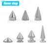 50 teile/sätze Silber Kegel Schraube Nieten Kugel Spikes Nieten DIY Handwerk Leder Kleidungsstück Punk für Tasche Schuhe Handwerk