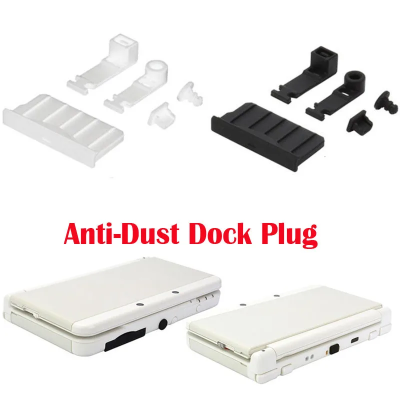 Silikon Anti-Staub Stecker Kopfhörer jack Lade Dock Staub Proof Protector Kappe für Nintendo Neue 3DS XL/LL 3DSXL 3DSLL 2DS Abdeckung Image