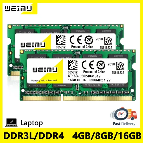 DDR3L DDR4 8GB 4GB 16GB laptop Ram 1066 1333 1600 MHZ PC4 PC3 8500 10600 12800 1 35 V 2RX8 DDR3
