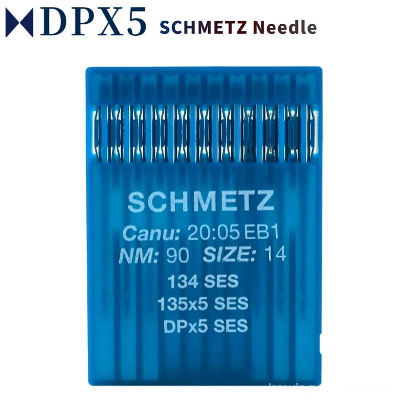 10 Stück DPX5 SES SCHMETZ Nähmaschinennadeln für industrielle CANU: 20: 05 EB1 DP * 5 135 x 5 134 SES leichter Kugelschreiber Image
