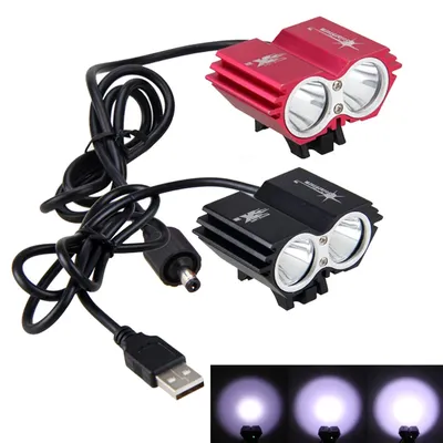 Wasserdichte USB Bike Licht 8000LM LED Front Scheinwerfer Dual Lampen für Radfahren Keine Batterie