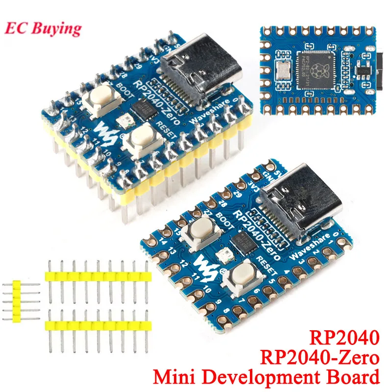 10 Stück/1 Stück RP2040-Zero RP2040 für Raspberry Pi Mikrocontroller PICO Entwicklungsboard Dual-Core Cortex M0+ Prozessor 2 MB Flash Image