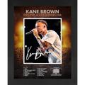 Kane Brown Framed 16" x 20" 2023 Drunk or Dreaming Tour Floated Photograph with Facsimile Signature and a Piece of Concert-Worn Shirt - Limited Edition 500