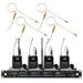 Kingdom V5 Wireless Mic System with 4 Beltpacks with Beige Earworns | High-Quality Professional Wireless Microphone System for Hands-Free Singing and Speaking