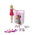 Barbie - Trendy Style 2 in 1 Set mit Tagebuch und Fashion Puppe Barbie - Geschenkidee zum Geburtstag für Mädchen ab 5 Jahren