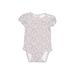 Just One You Made by Carter's Short Sleeve Onesie: Pink Floral Motif Bottoms - Size 3 Month