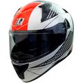 Motorradhelm RÖMER HELME "Integralhelm Eifel" Helme Gr. M Kopfumfang: 57 cm - 58 cm, schwarz-weiß (weiß, schwarz, rot) Motorradhelme