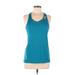 Adidas Active Tank Top: Blue Activewear - Women's Size Medium