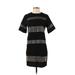 Endless Rose Cocktail Dress - Mini High Neck Short sleeves: Black Print Dresses - New - Women's Size Small