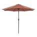 Furniture of America 9' Market Umbrella Metal in Red | 95.5 H x 108 W x 108 D in | Wayfair LA-A009RD