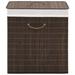 Bayou Breeze vidaXLCollapsible Laundry Basket Laundry Bin Dirty Clothes Hamper Round Bamboo Fabric/Bamboo | 23.64 H x 17.73 W x 13.79 D in | Wayfair