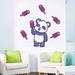 Zoomie Kids Young Giant Panda Popsicles Wall Decal Vinyl in Gray/Pink/White | 22 H x 20 W in | Wayfair 6367826FA9034C31B8BCC6E345D34E1F