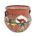 Bungalow Rose 14 in. Multi-Color Talavera Chata Planter Ceramic | 13 H x 14 W x 14 D in | Wayfair 33BFA66459854F4CBB65843870FF4883