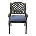 Canora Grey Ricolson Patio Dining Armchair in Black | Wayfair 9109741058374C4E8390DCAC1408CA2A