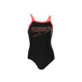 Speedo Girls Girl's Boom Muscleback Swimsuit in Black - Size 7-8Y