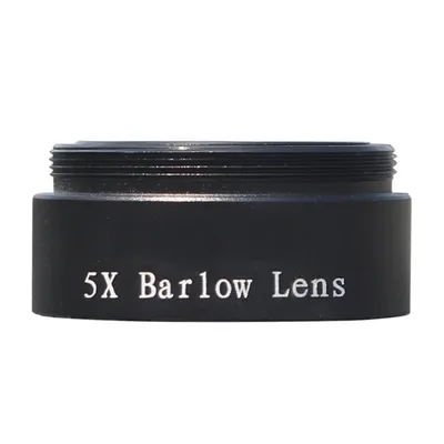 5X Barlow Lentille 1.25 pouces Oculaire Extender M28.5 * 0.6 Télescope Astronomique