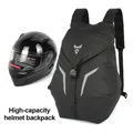 Sac à dos de voyage léger avec bande réfléchissante pour moto sac de rangement pour casque de