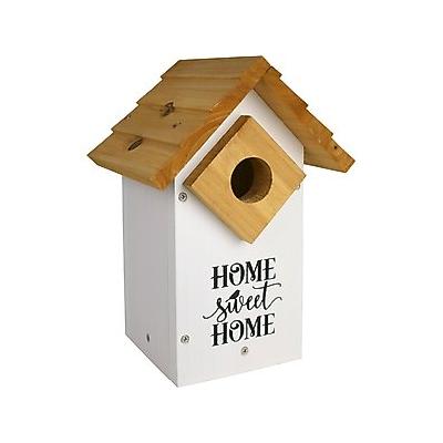 Natures Way Bird Products Farmhouse Bluebird Bird House, White