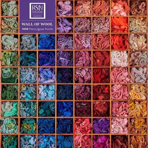 Adult Jigsaw Puzzle: Royal School of Needlework: Wall of Wool: 1000-Piece Jigsaw Puzzles - Flame Tree Publishing