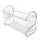 Multifunctional S-shaped Dual Layers Bowls & Dishes & Chopsticks & Spoons Collection Shelf Dish Drainer - 21.65 x 9.84 x 14.57