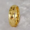 Western High Qualität Shiny Mutil-Faceted Hochzeit Ringe für Männer Und Frauen African 24K Gold