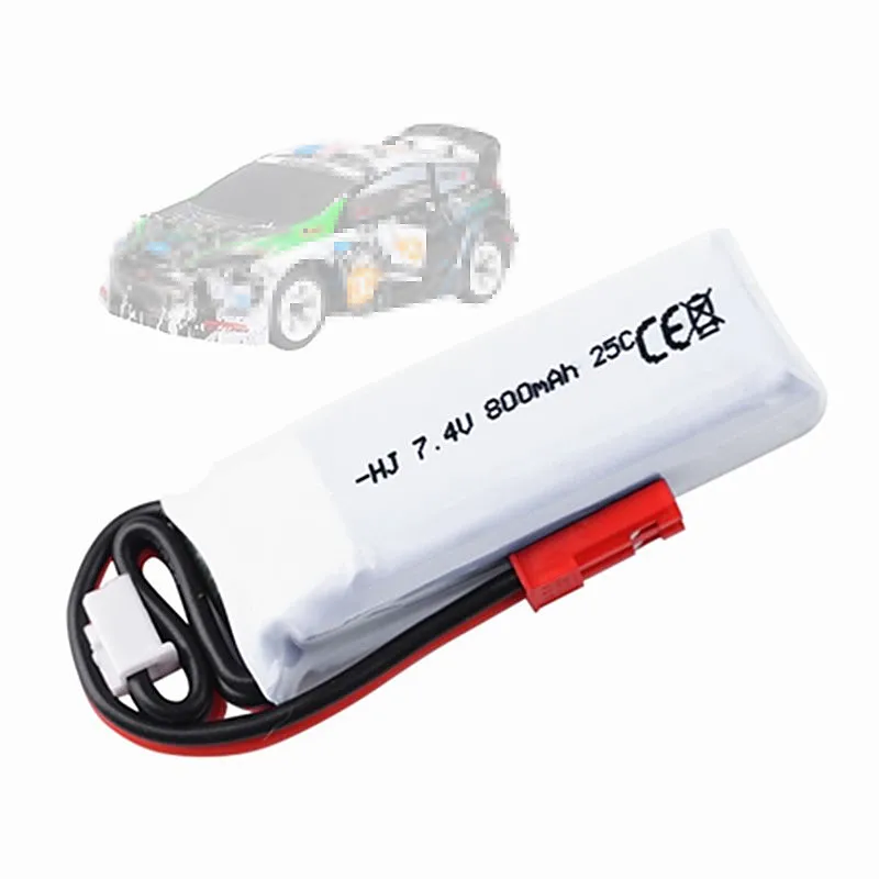 7,4 V 800 mAh Lipo Batterie für WLtoys K969 K979 K989 K999 P929 P939 RC Auto Ersatzteile 2 s Batterie 1-5 stücke/7,4 v Ladegerät Image