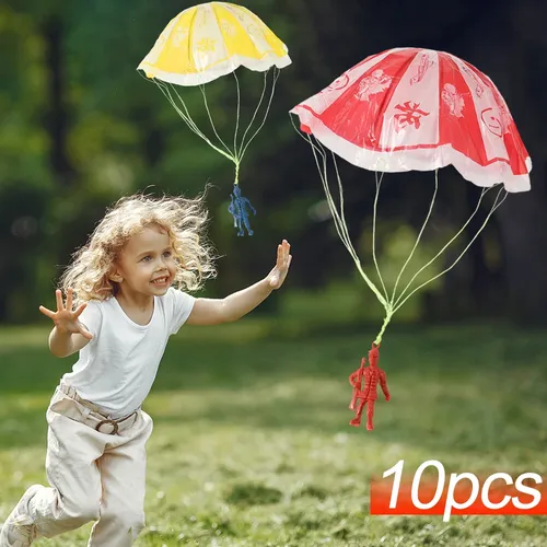 10/1pcs Kinder Hand werfen Fallschirm Spielzeug für Kinder pädagogische Fallschirm Soldat Outdoor