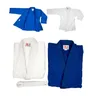 Martial Arts Uniform Judo Gi Kimono Wettbewerb 100% Baumwolle Weiß 450gsm Judo Gi Einzigen Weben