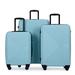 Luggage Suitcase 3 Piece Set ABS Spinner Suitcase with 2 Hooks & TSA Lock, Lightweight Carry on Travel Suitcase Sets 20" 24" 28"