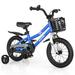 FONIRRA 14 Kidâ€™s Bike with Removable Training Wheels for Boys KIds Bicycle with Coaster Brake and Basket for Toddlers Blue