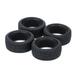 Dcenta 4PcsSet 110 Grain Run-flat Car Rubber Tyre Replacement for HSP Tamiya HPI Kyosho On-Road Run-flating Car