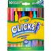 Crayola Marker - 4 mm Marker Point Size - Chisel Conical Marker Point Style - Retractable - Assorted Water Based Ink - Assorted Plastic Barrel - 10 Box | Bundle of 5 Packs