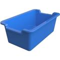 Deflecto Antimicrobial Rectangular Storage Bin - 5.1 Height x 13.2 Width x 8.1 Depth - Antimicrobial Lightweight Mold Resistant Mildew Resistant Handle Portable Stack | Bundle of 5 Each