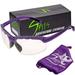 Spits Eyewear Top Or Bottom Bifocal Safety Glasses (Frame Color: Purple Magnifier: 3.00 TOP Clear)