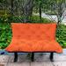 Hammock Chair Swing Seat Cushion Furniture Pad Bench Non Slip Replacement Seater Bench Seat Pad Mat Chair Back Cushions Pad for Patio Lawn Orange and L